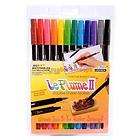 Marvy Uchida LePlume ll double ended markers Primary 12 pack