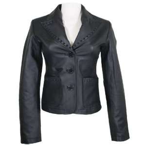  Ladies Waist Length Jacket with Two Front Patch Pockets 