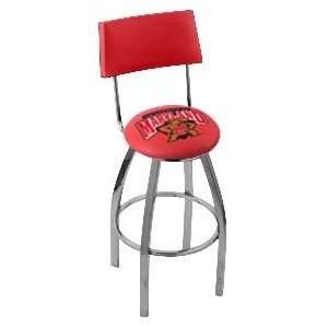  Maryland Terrapins HBS Steel Logo Stool with Back and L8C4 