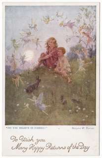 Post Card Margaret W. Tarrant Dancing Fairies  