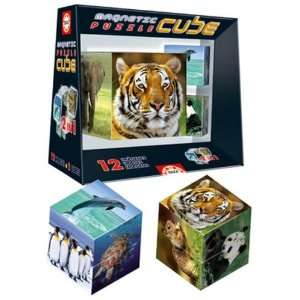  Educa Magnetic Puzzle Cube   Wildlife 
