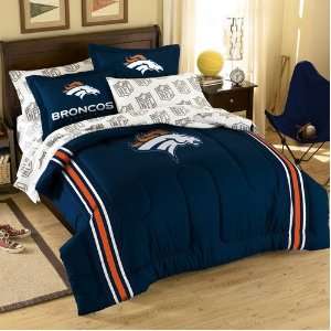  Denver Broncos NFL Full Comforter, Sheets & Shams (7 Piece 