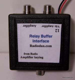 Amplifier keying relay buffer interface for TWO linear amp switching 