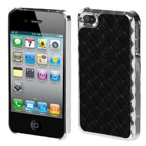  Black Silver Plating Weave Texture Alloy Executive Back 