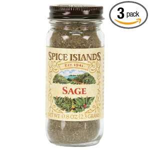 Spice Islands Sage, .8 Ounce (Pack of 3)  Grocery 