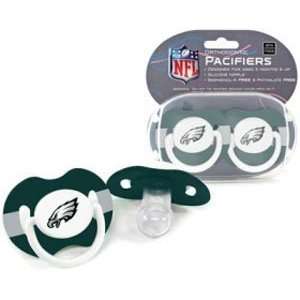  NFL Pacifiers 2 Pack Safe BPA Free (Philadelphia Eagles 