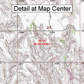  USGS Topographic Quadrangle Map   Akron, Nebraska (Folded 