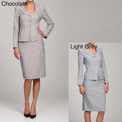 First Lady Womens Peplum Jacket and Skirt Set  