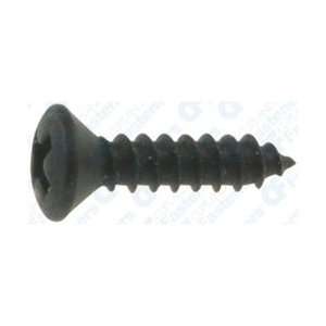  100 #4 X 1/2 Phillips Oval Head Tapping Screws Black 