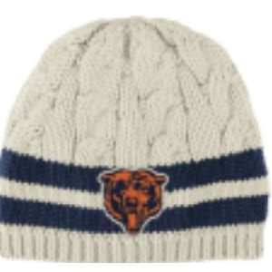  Womens Chicago Bears Putty/Navy Vintage Cuffless Knit Cap 