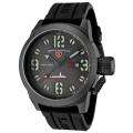 Swiss Legend Mens Submersible Black Silicon Watch MSRP 