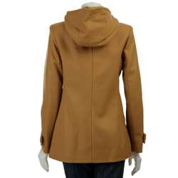 MICHAEL Michael Kors Womens Hooded Toggle Button Coat  