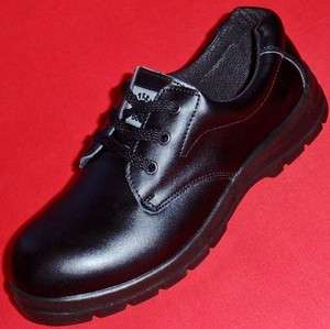   Womens 11.5 STEEL DOG WILLIAM Slip Resistant Black Leather Work Shoe
