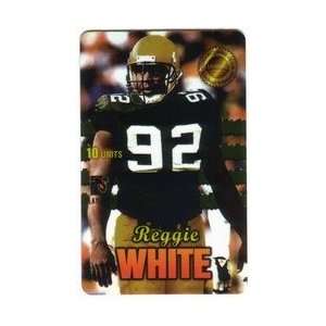 Collectible Phone Card 10u Men of Destiny Reggie White DE Green Bay 