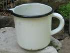 enamel cup white  