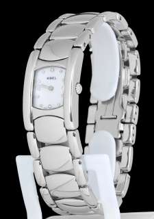 Ladies Quartz Ebel Beluga Watch Model 9057A21 White MOP Diamond Dial 