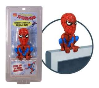 Marvel Comics Spiderman Bobble Head   Computer Sitter  