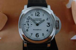 PANERAI PAM 113 LUMINOR WHITE DIAL 44MM WITH PAPERS I SERIAL  