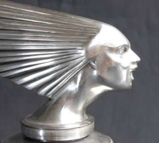Silver Bronze Lalique Victoire Bust Art Deco  