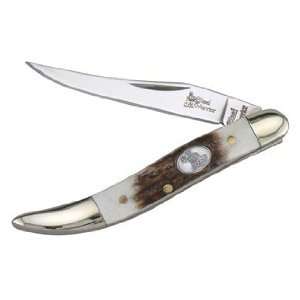  Deer Stag Small Toothpick 3 Pocket Knife Closed