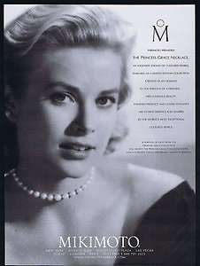 2001 Mikimoto Pearl Jewelry Princess Grace Magazine Ad  