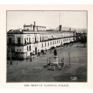  1914 Print Palacio Nacional National Palace Mexico City Zocalo 