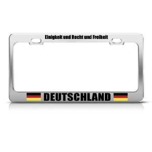  Unity Justice Freedom Germany Country license plate frame 