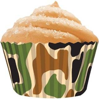  Biodegradable Camouflage Cupcake Liner