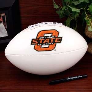  Oklahoma State Cowboys Official Full Size Autograph Football 