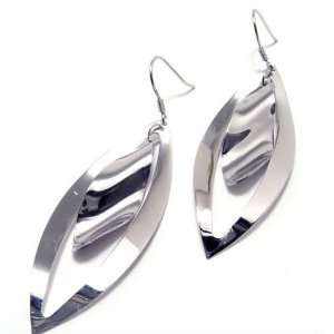  Sleek Designed 925 Sterling Earrings Womans Silver 