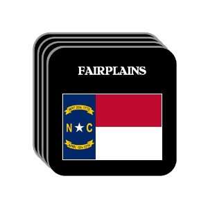 US State Flag   FAIRPLAINS, North Carolina (NC) Set of 4 Mini Mousepad 