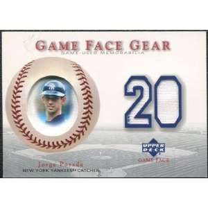   2003 Upper Deck Game Face Gear #JP Jorge Posada Sports Collectibles
