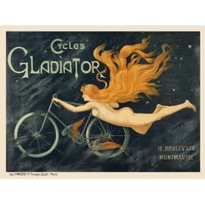  Cycles Gladiator Vintage Bicycle Poster 