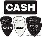   Johnny Cash Dunlop Collectors Tin With 6 Cash Logo Heavy Guitar Picks