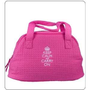  Keep Calm and Carry On Travel Bag Pink Beauty