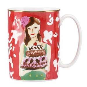 Kate Spade Drinkware Illustrated Just Desserts Coffee Mug  
