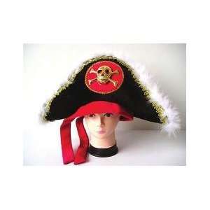 Pirate Headpiece with Gold Skull and Crossbones Toys 