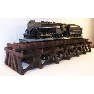  Model Railroad O Gauge LOWBOY Wooden Trestle Everything 