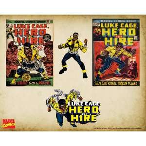  Marvel Comics Retro Luke Cage Comic Book Covers , 8 x 10 