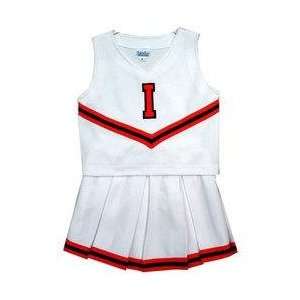 Illinois Fighting Illini NCAA Cheerdreamer Two Piece Uniform (White 4T 