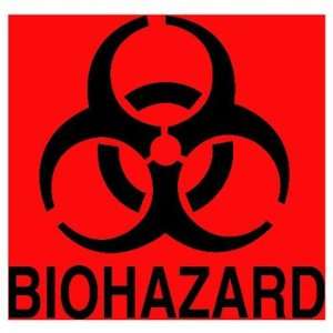  Rubbermaid Commercial Biohazard Decal, 5 3/4 x 6 