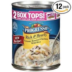 Progresso Rich and Hearty Soup, Chicken Wild Rice, 18.5 Ounce (Pack of 