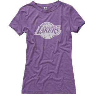 Los Angeles Lakers Womens Retreat Short Sleeve Purple T Shirt
