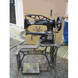  Industrial Singer Leather Treadle Sewing Machine 