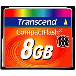  Transcend 8GB Compact Flash Card (133x). 8GB COMPACT FLASH 