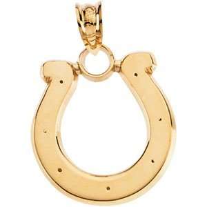   14K Yellow Gold Indianapolis Colts Pendant CleverEve Jewelry