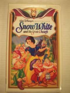 Walt Disney Masterpiece Snow White & the 7 Dwarfs VHS 717951524034 
