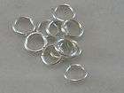 100 SILVER COLOR JUMP RINGS JEWELRY CHAIN JUMPRINGS 8MM