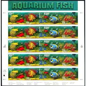 Aquarium Fish Collectible Stamp Sheet   Mothers Day Gift
