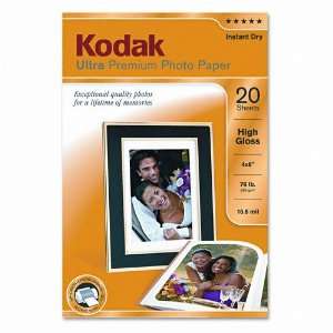  Kodak  High Gloss Ultra Premium Photo Paper, 4 x 6, 20 